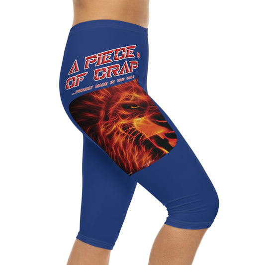 A Piece Of Crap Capri-Cious Leggings - Dark Blue