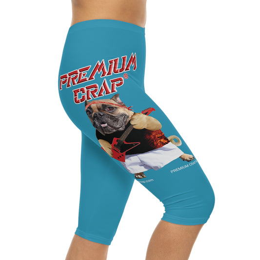 Premium Crap Women’s Capri Leggings - Turquoise