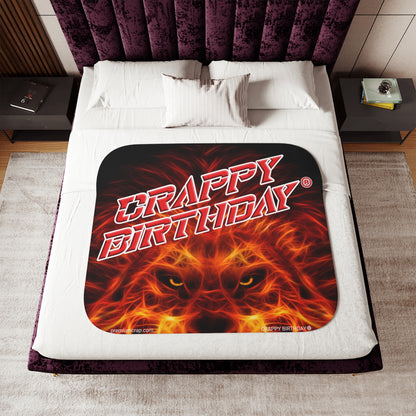 Crappy Birthday Sherpa Blanket