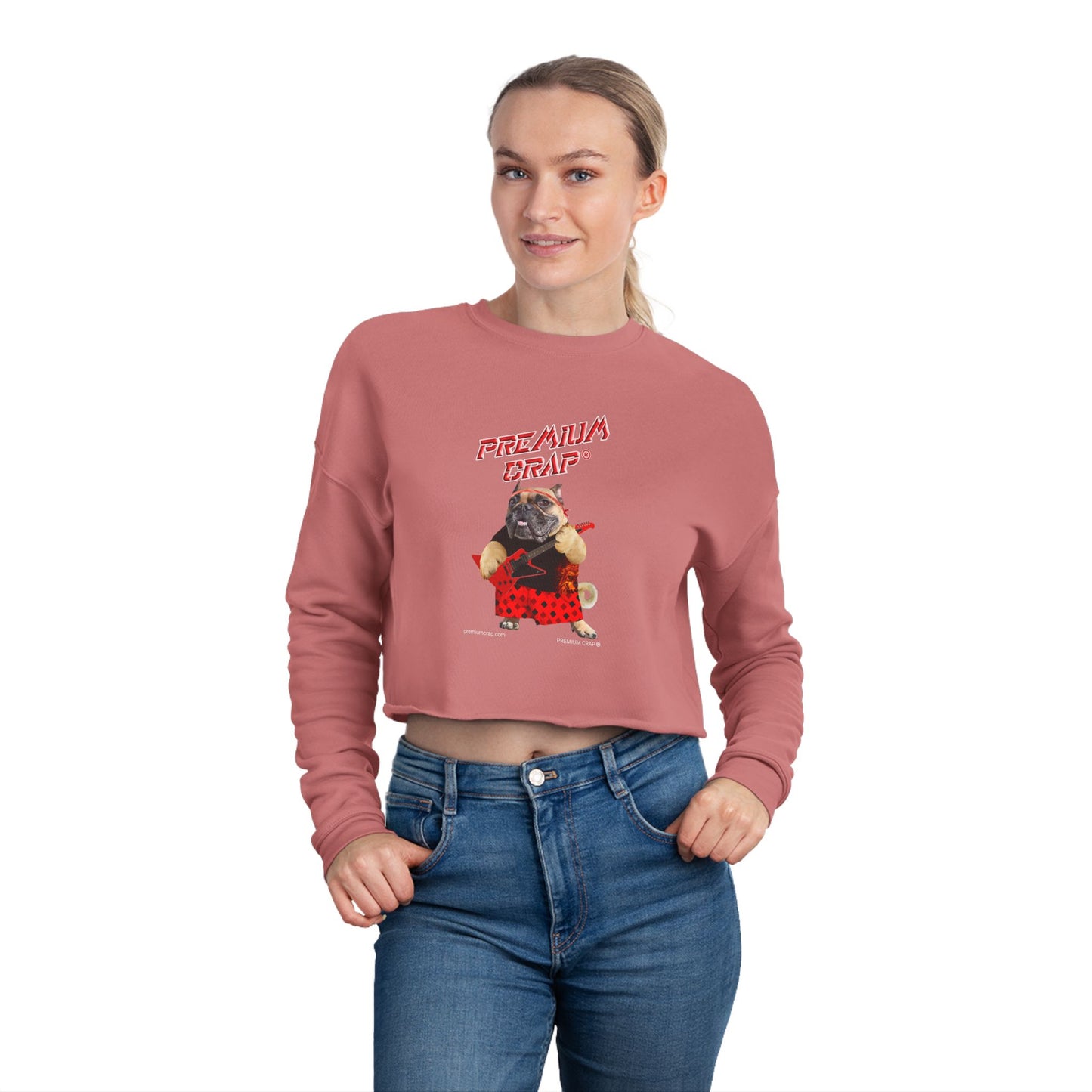 Premium Crap Women's Cropped Sweatshirt
