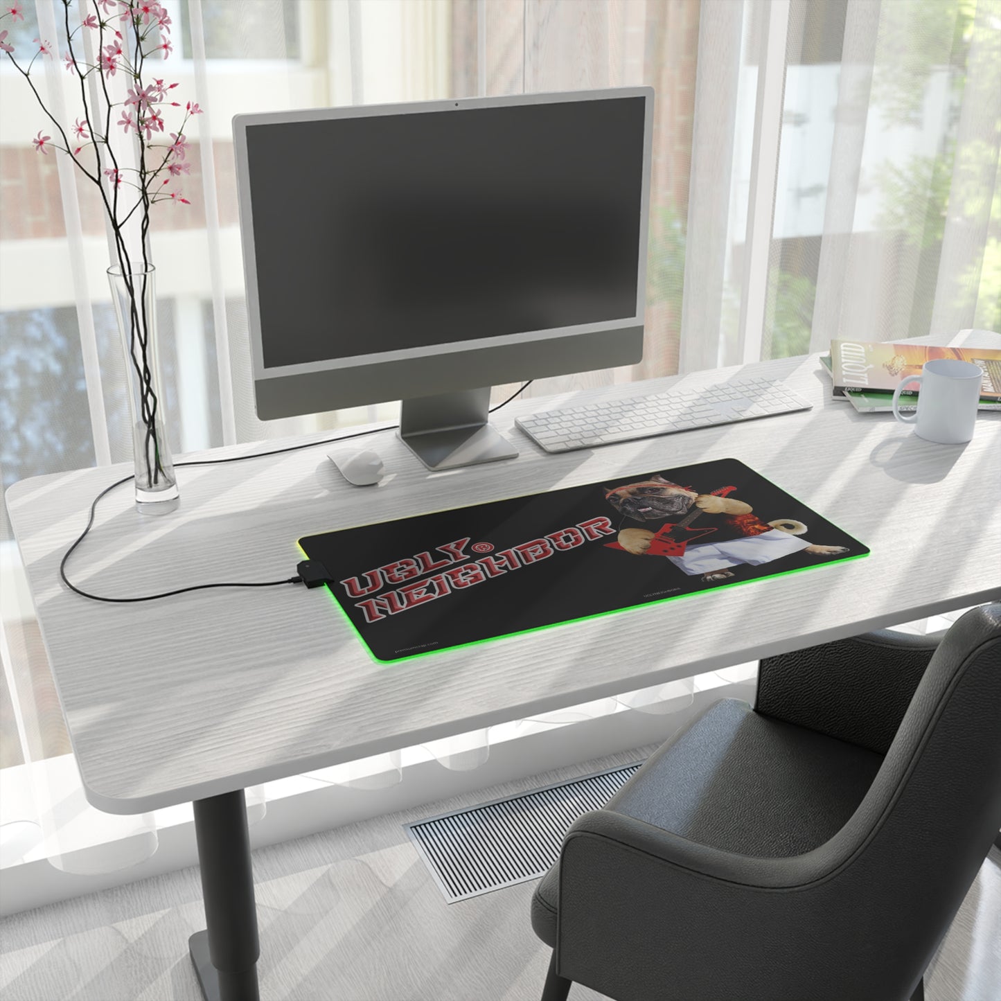 Ugly Neighbor LED Gaming Mouse Pad