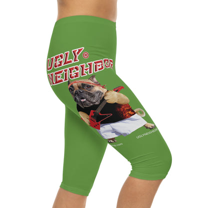 Ugly Neighbor Capri-Cious Leggings - Green