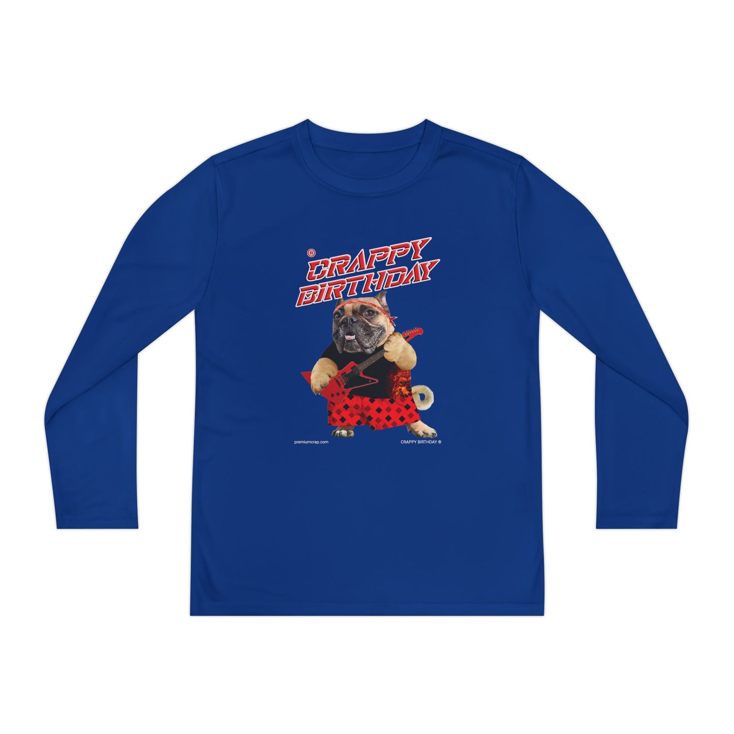 Crappy Birthday II Youth Long Sleeve Competitor Tee