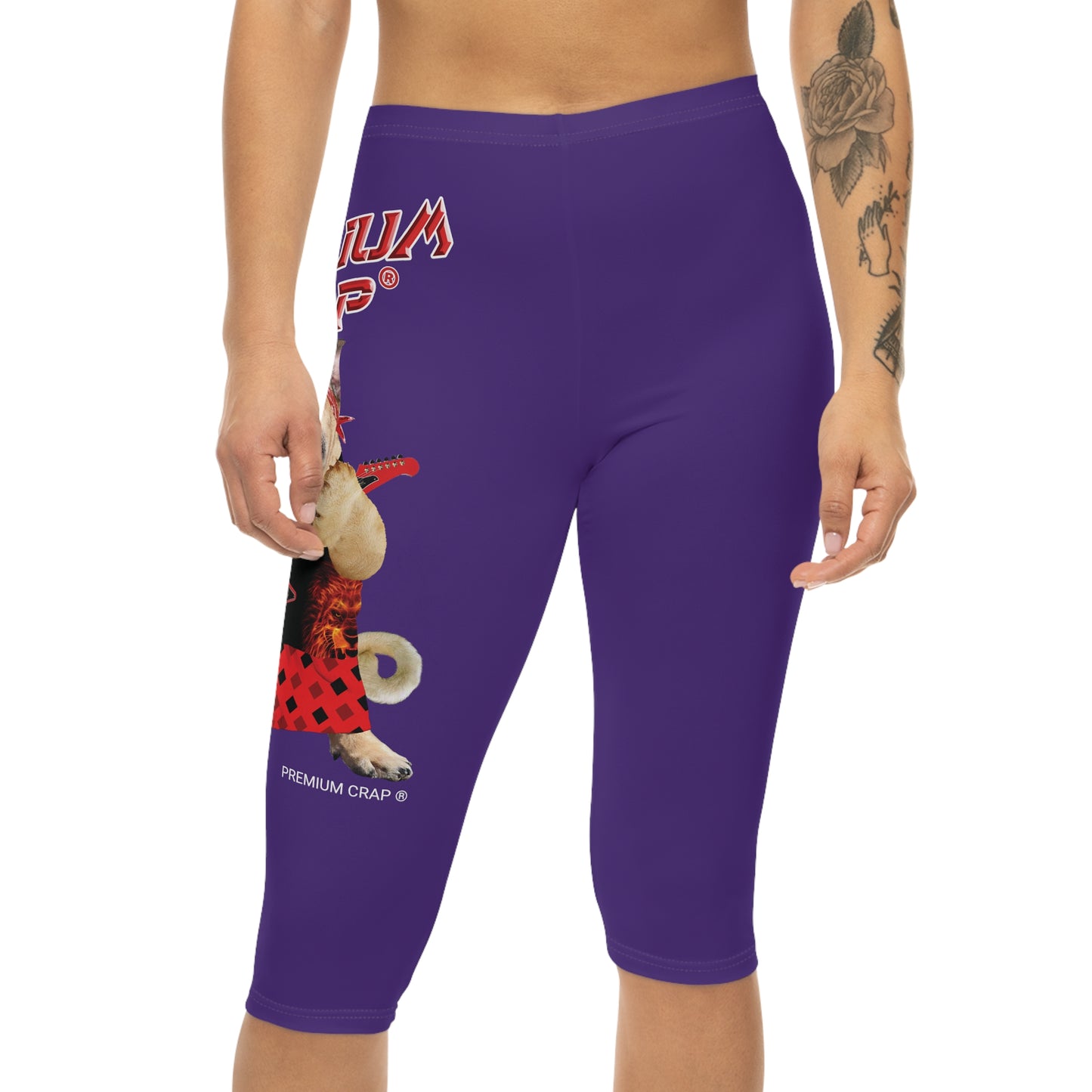 Premium Crap II Women’s Capri Leggings - Purple