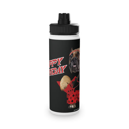 Crappy Birthday II Stainless Steel Water Bottle, Sports Lid