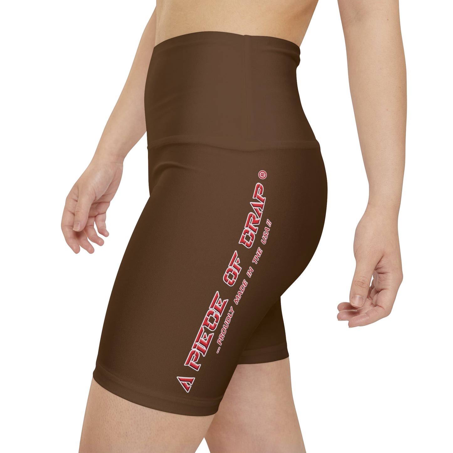 A Piece Of Crap II Women's Workout Shorts - Brown