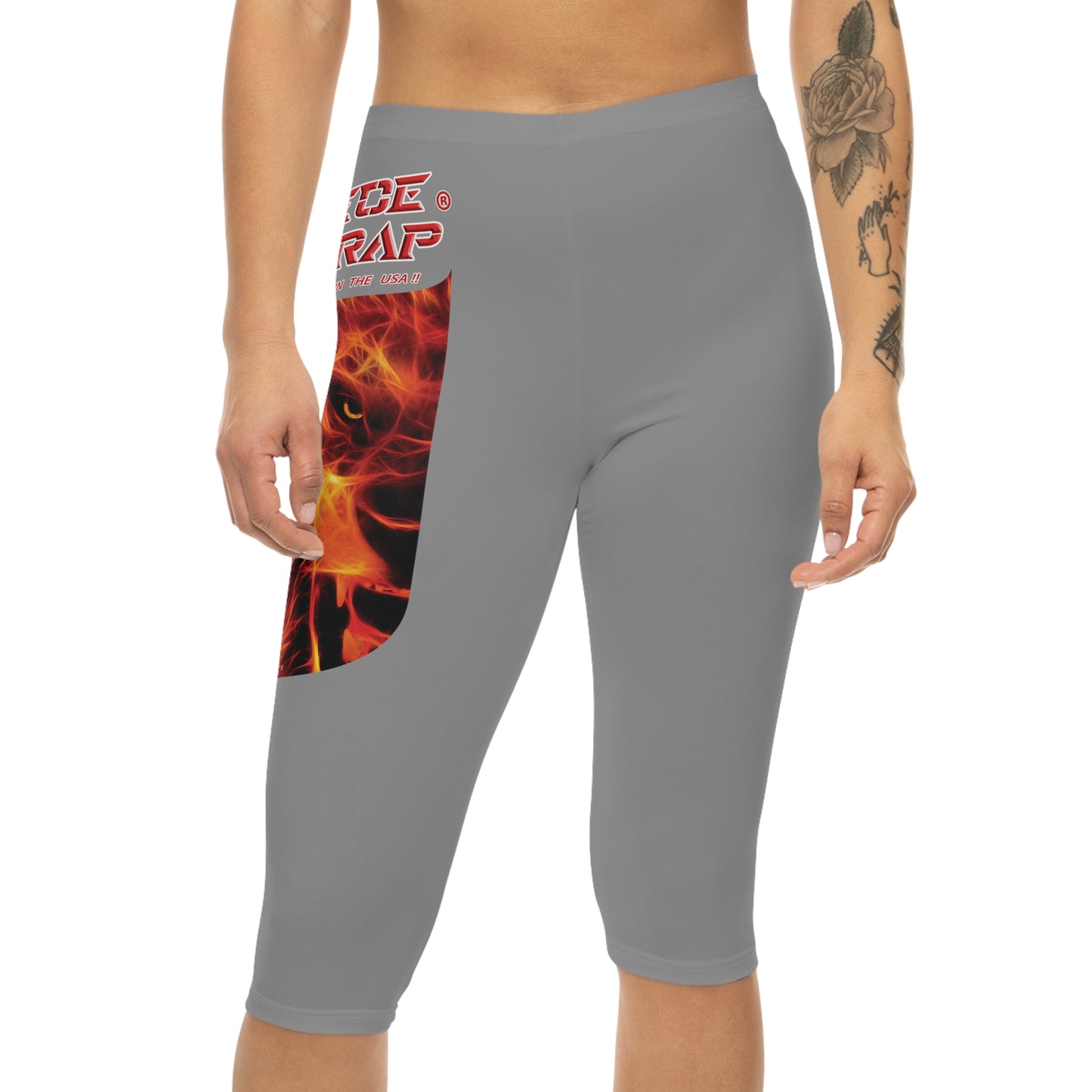 A Piece Of Crap Capri-Cious Leggings - Grey