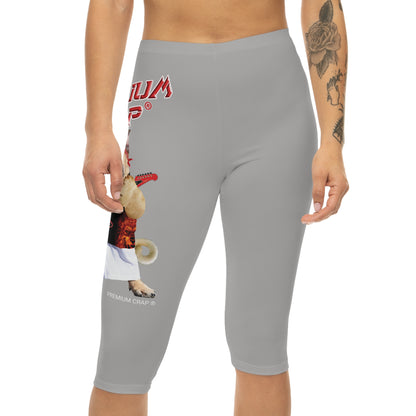 Premium Crap Women’s Capri Leggings - Light Grey