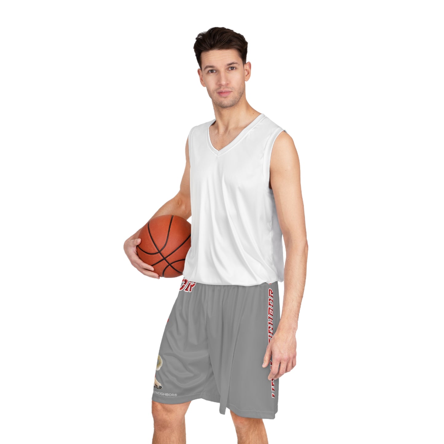 Ugly Neighbor II Basketball Shorts - Grey