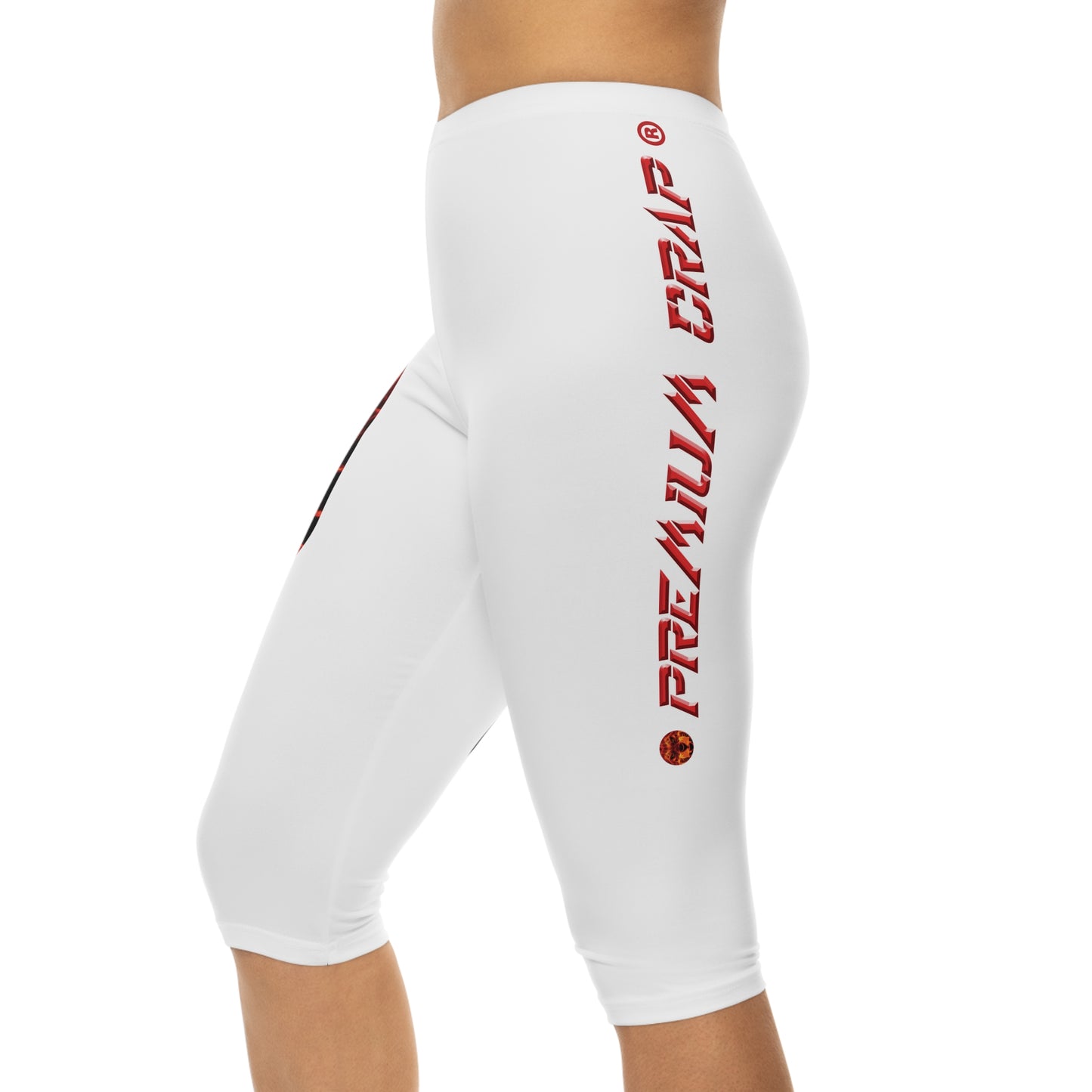 Premium Crap Capri-Cious Leggings - White