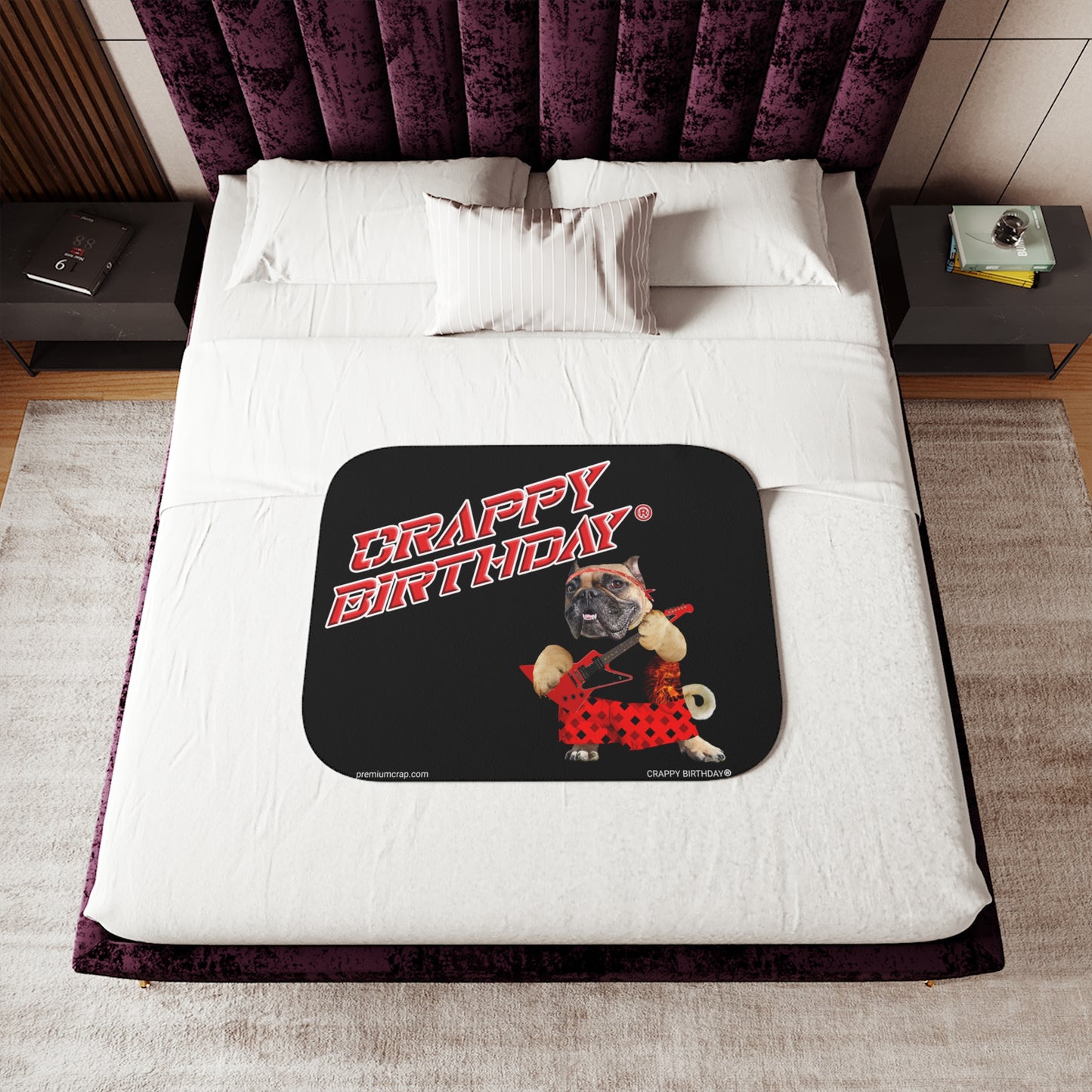 Crappy Birthday II Sherpa Blanket