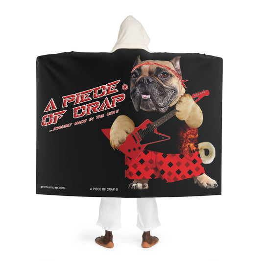 A Piece Of Crap II Hooded Sherpa Fleece Blanket