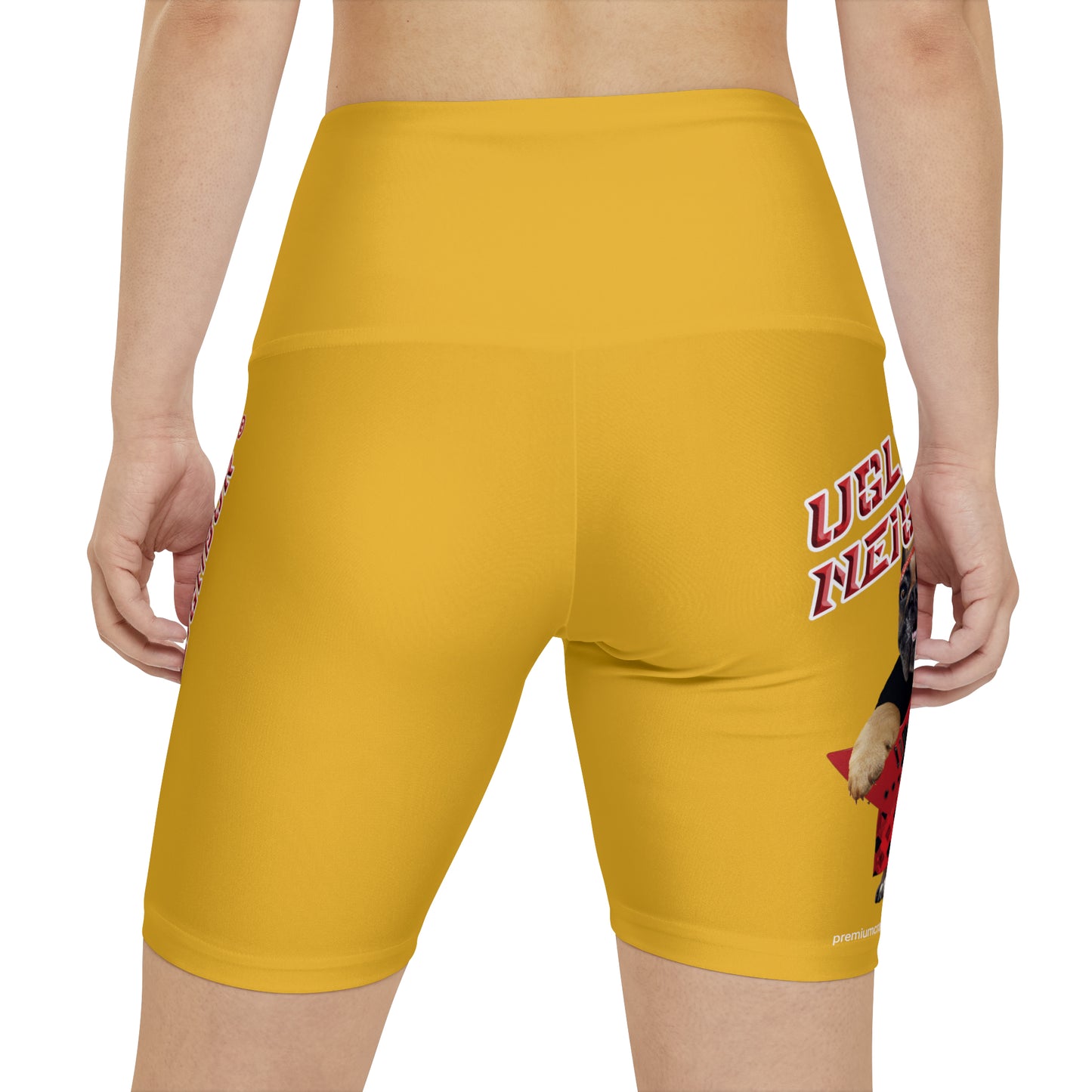 Ugly Neighbor II Women's Workout Shorts - Yellow