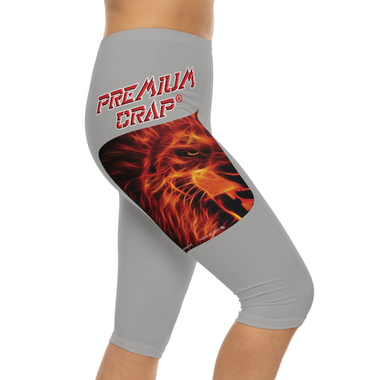 Premium Crap Capri-Cious Leggings - Light Grey