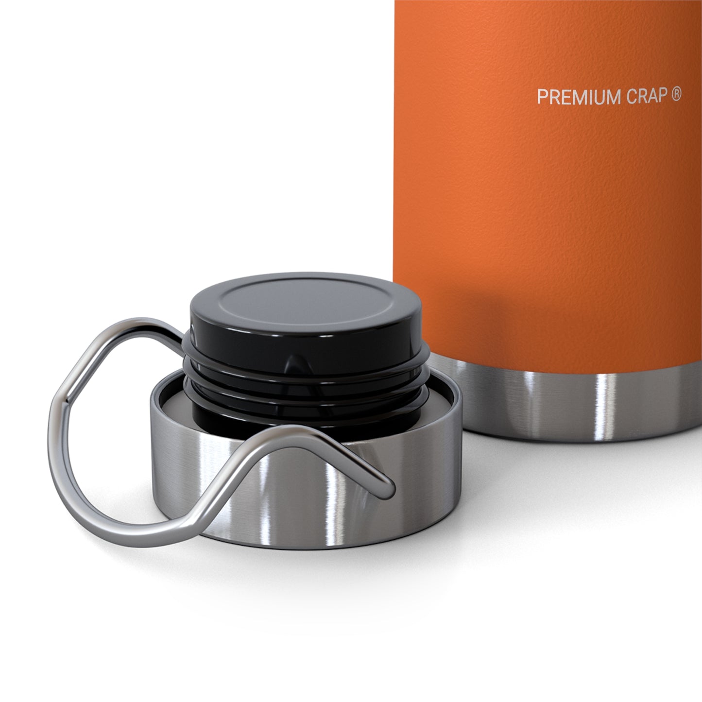 Premium Crap II Stainless Steel Water Bottle, Standard Lid