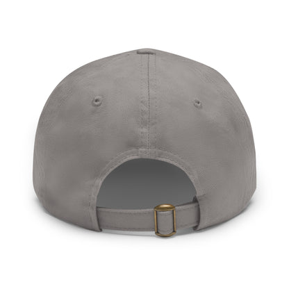 Premium Crap II Dad Hat with Leather Patch (Round)