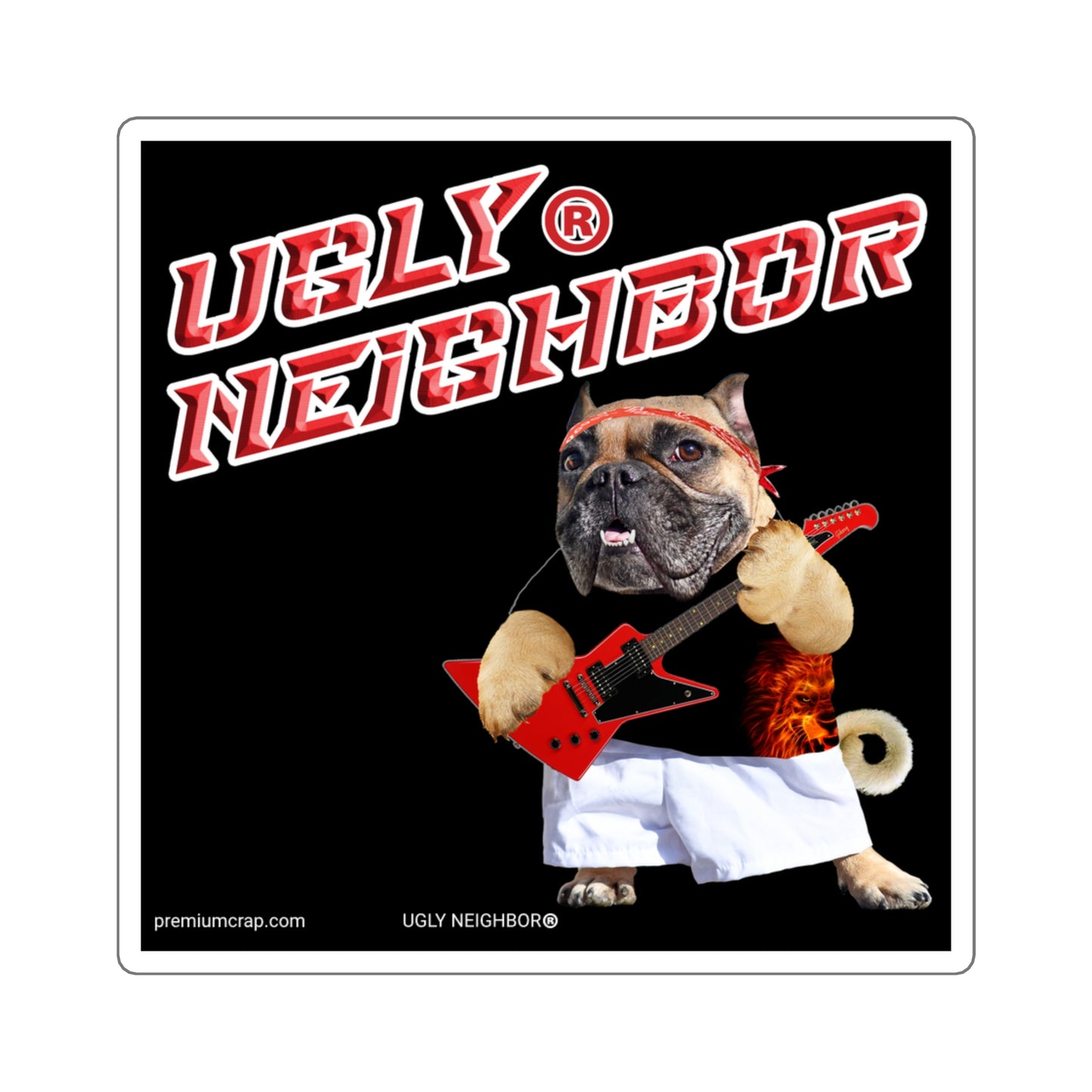 Ugly Neighbor Square Stickers