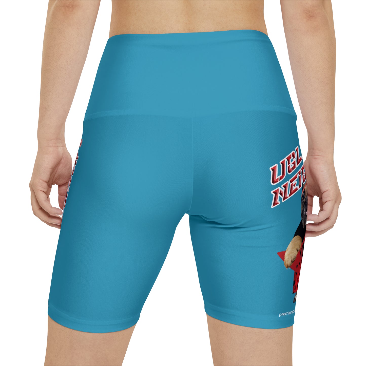 Ugly Neighbor II Women's Workout Shorts - Turquoise