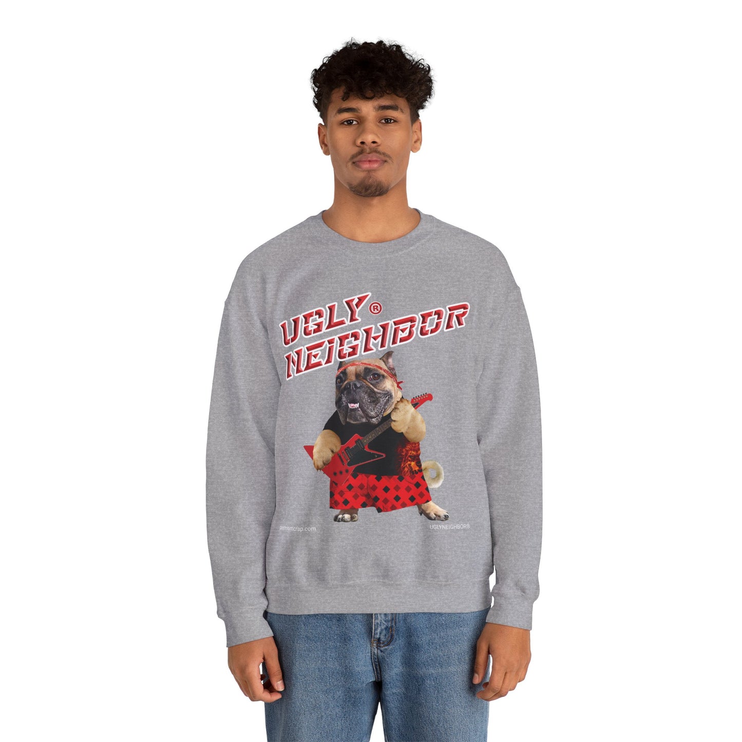 Ugly Neighbor II Men's Heavy Blend Crewneck Sweatshirt