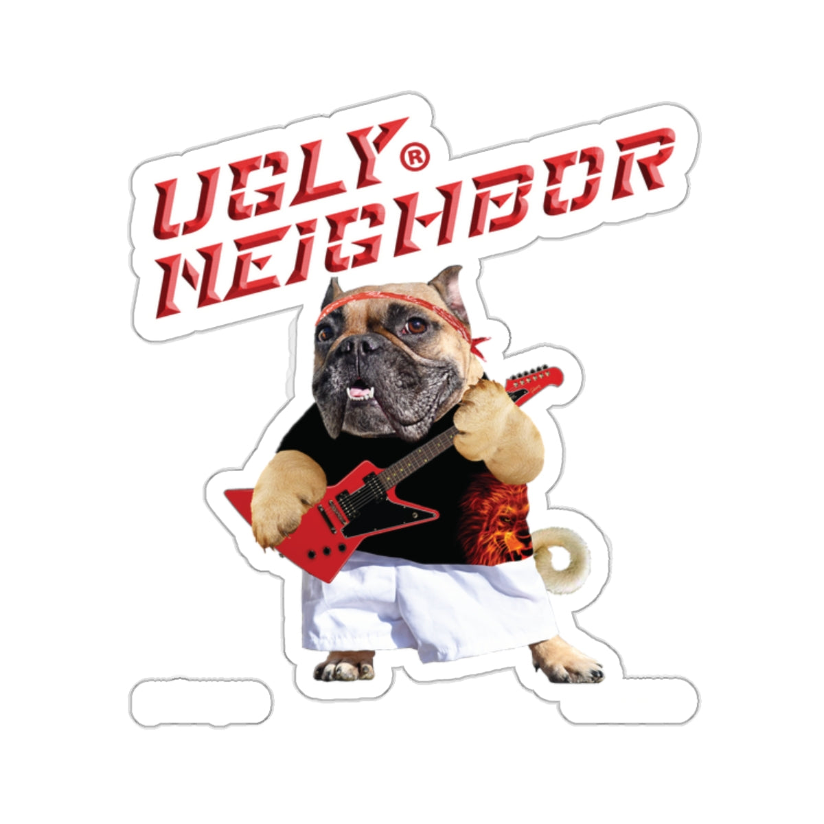 Ugly Neighbor Kiss-Cut Sticker