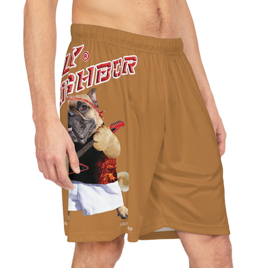 Ugly Neighbor BougieBooty Baller Shorts - Light Brown