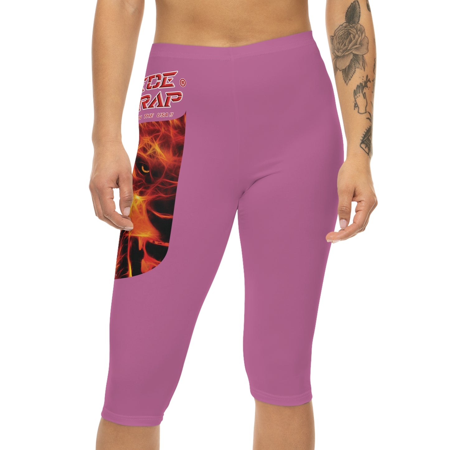 A Piece Of Crap Capri-Cious Leggings - Light Pink