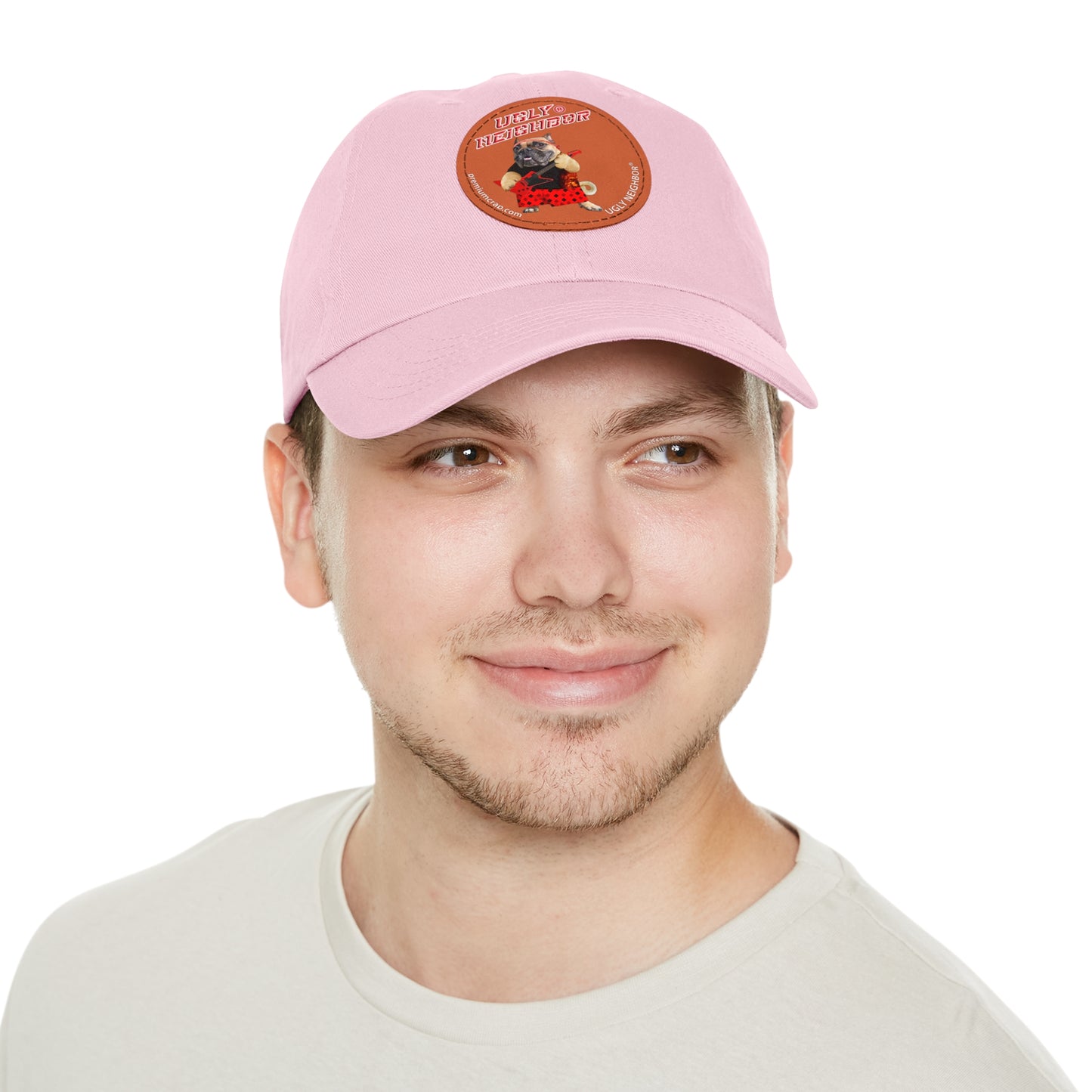 Ugly Neighbor II Dad Hat with Leather Patch (Round)