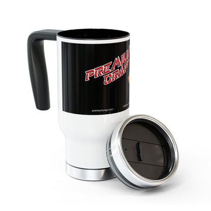 Premium Crap Stainless Steel Travel Mug with Handle, 14oz