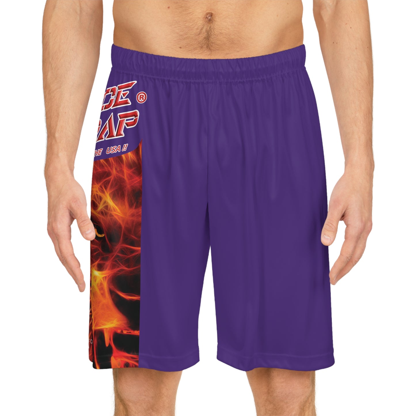 A Piece Of Crap BougieBooty Baller Shorts - Purple