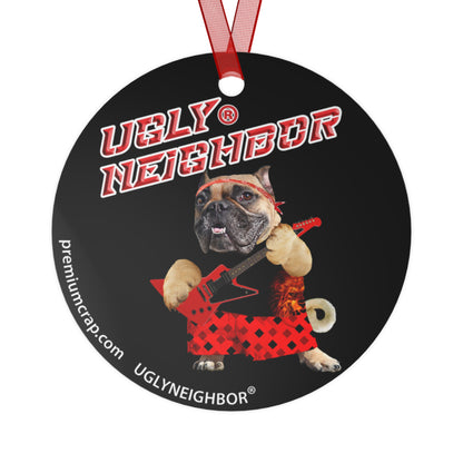 Ugly Neighbor II Christmas Metal Ornaments