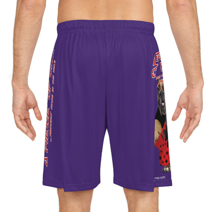 A Piece Of Crap II Basketball Shorts - Purple