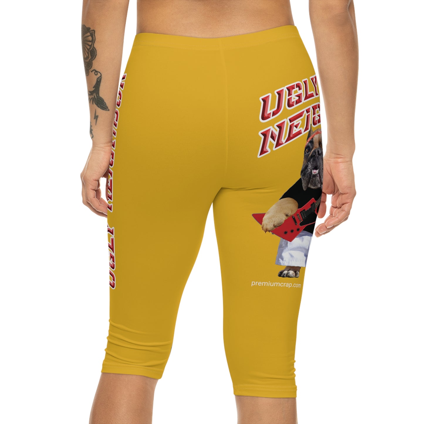 Ugly Neighbor Capri-Cious Leggings - Yellow