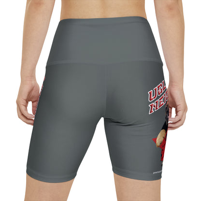 Ugly Neighbor II Women's Workout Shorts - Dark Grey