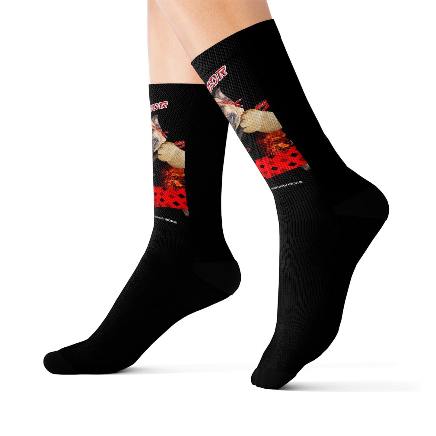 Ugly Neighbor II Sublimation Socks