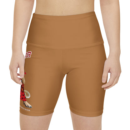 Ugly Neighbor II Women's Workout Shorts - Light Brown