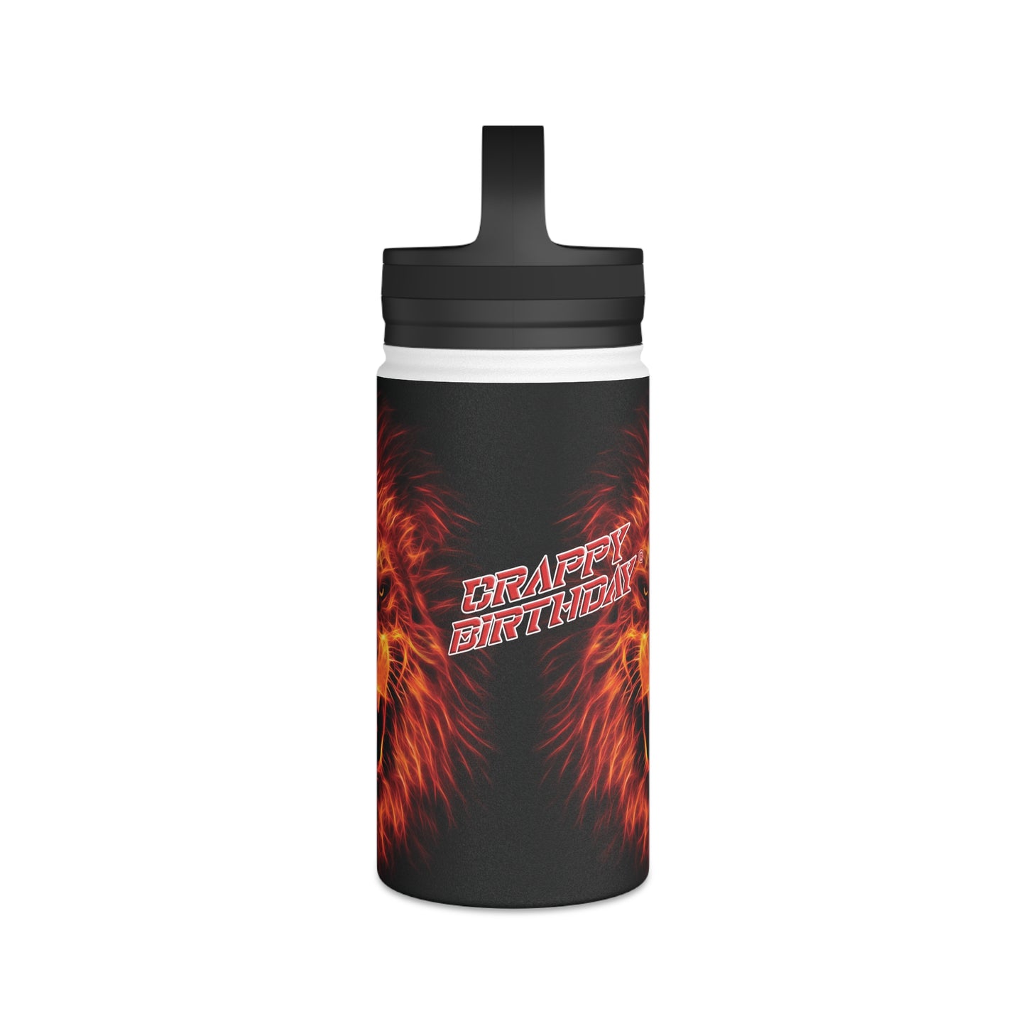 Crappy Birthday Stainless Steel Water Bottle, Handle Lid
