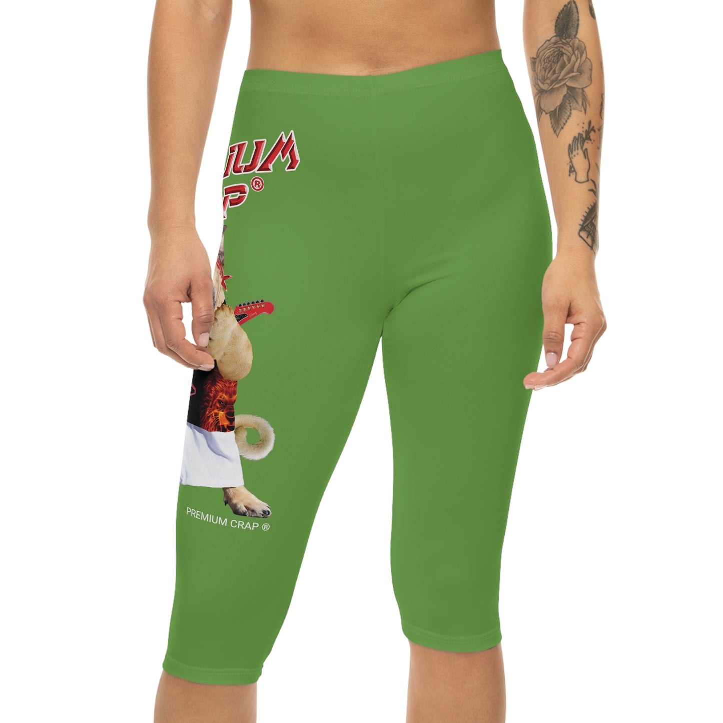 Premium Crap Women’s Capri Leggings - Green