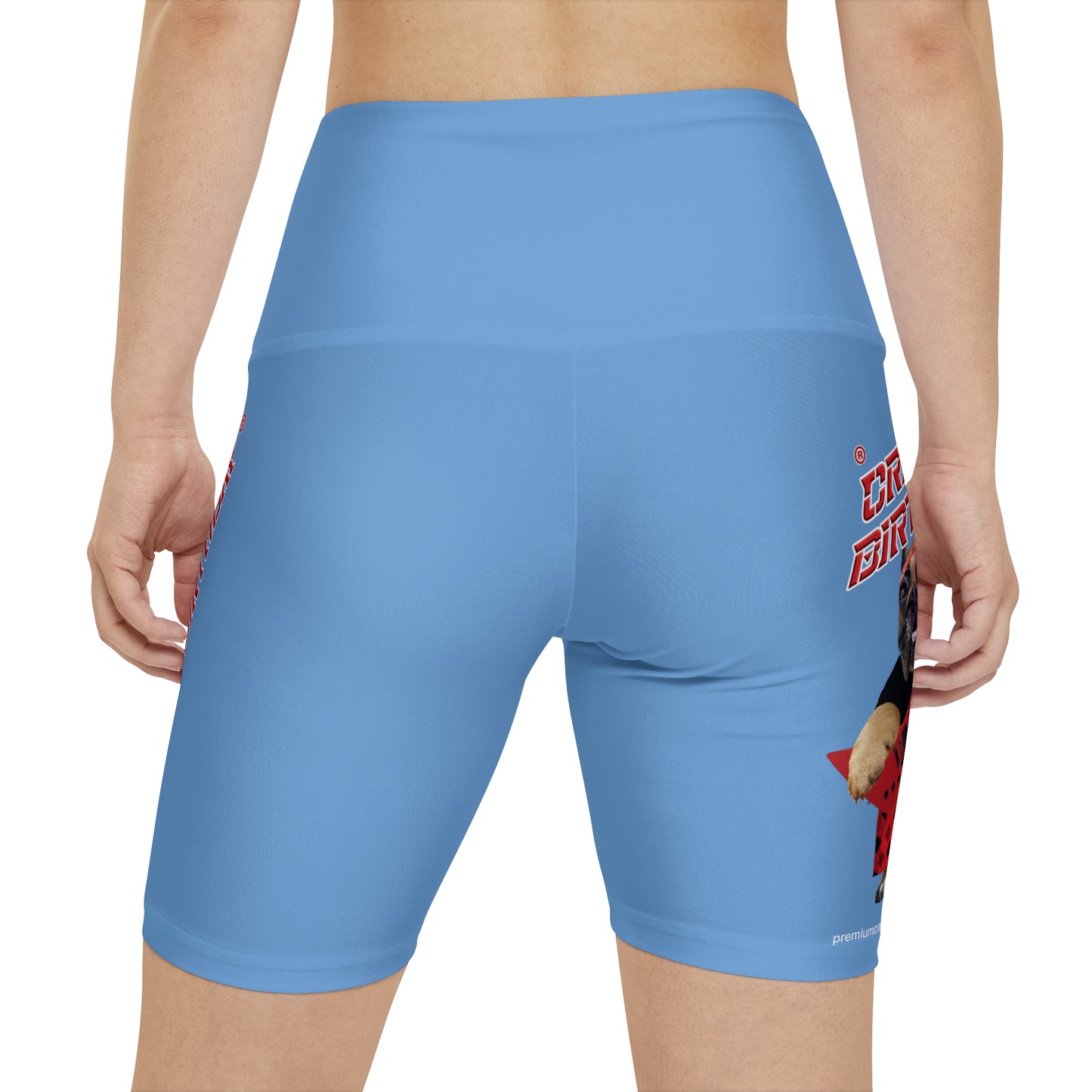 Crappy Birthday II Women's Workout Shorts - Light Blue