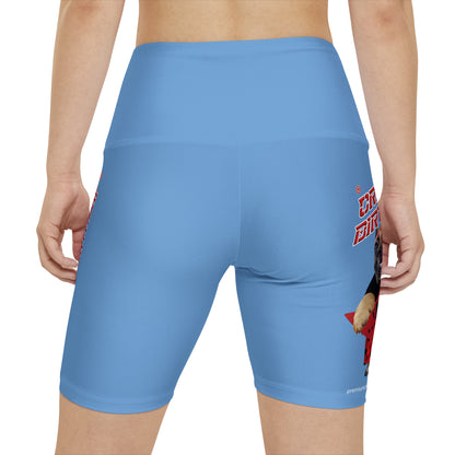 Crappy Birthday II Women's Workout Shorts - Light Blue