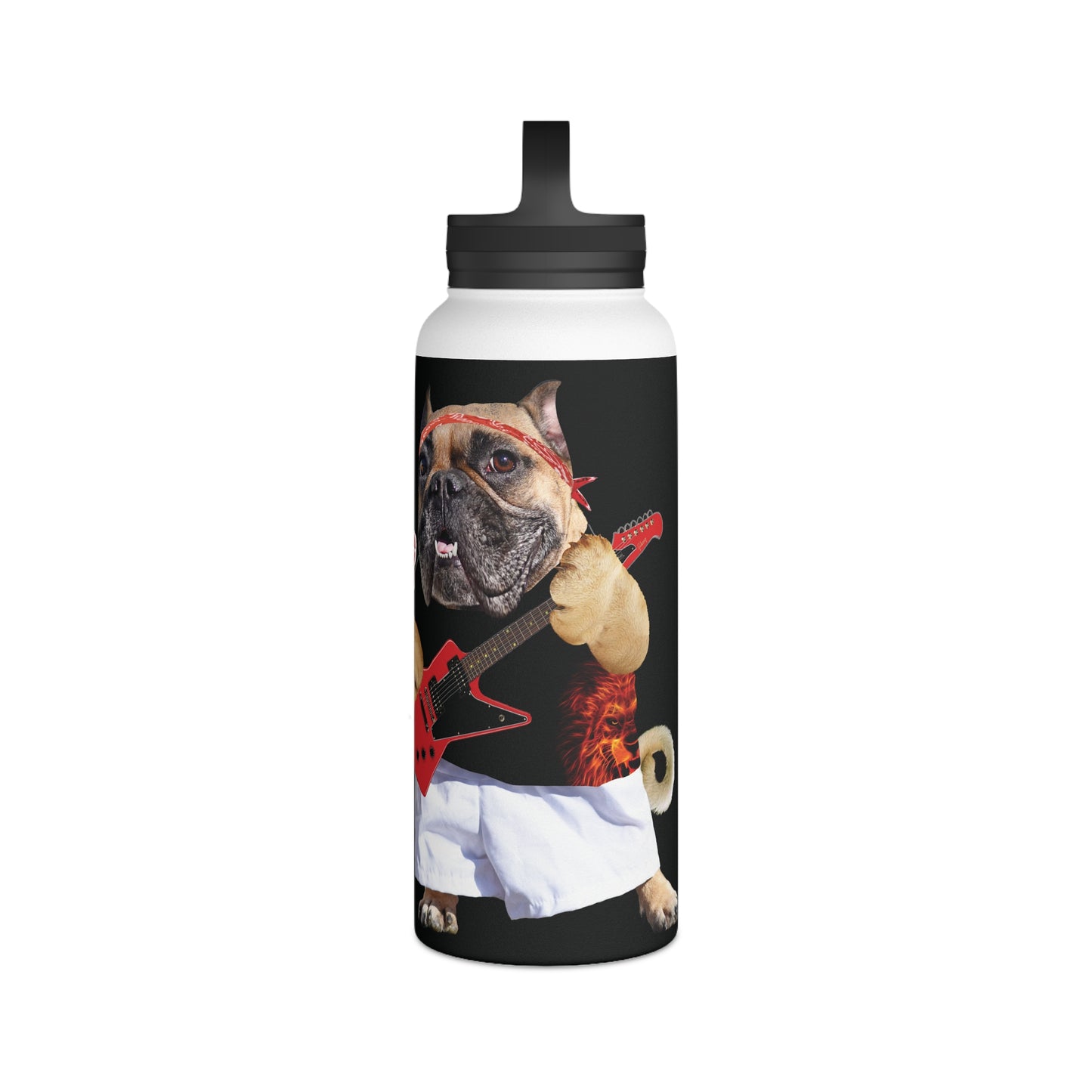 Ugly Neighbor Stainless Steel Water Bottle, Handle Lid