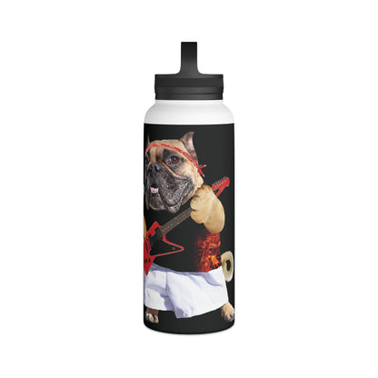 Ugly Neighbor Stainless Steel Water Bottle, Handle Lid