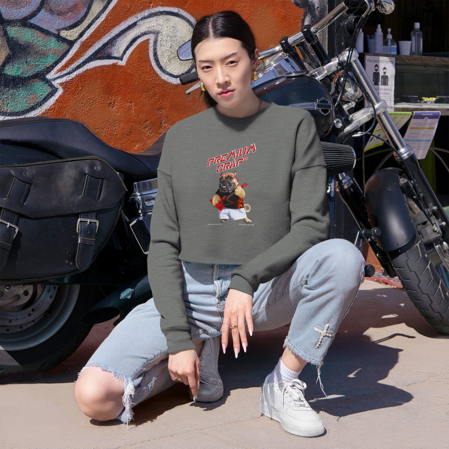 Premium Crap II Women's Cropped Sweatshirt