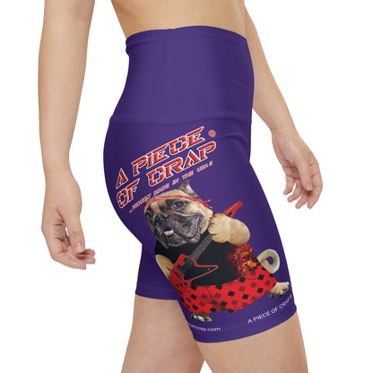 A Piece Of Crap II Women's Workout Shorts - Purple
