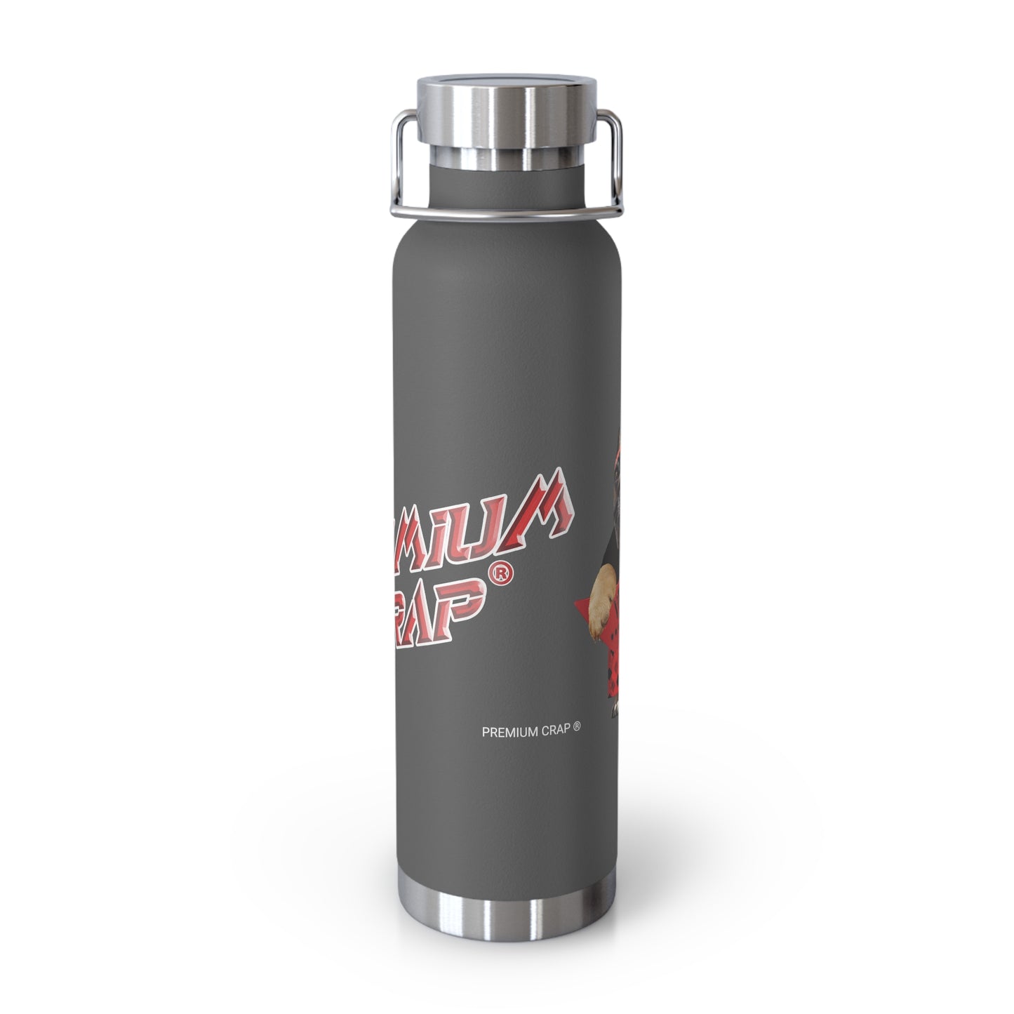 Premium Crap Stainless Steel Water Bottle, Standard Lid