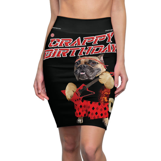 Crappy Birthday II Women's Pencil Skirt