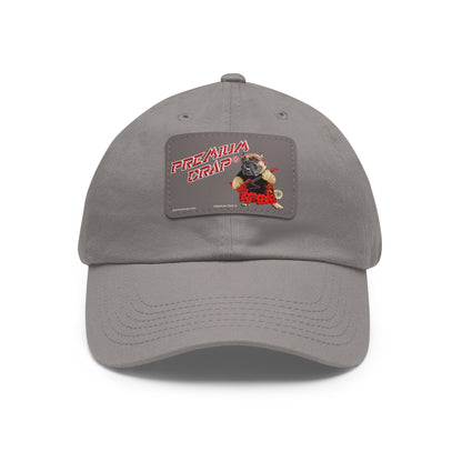 Premium Crap II Dad Hat with Leather Patch (Rectangle)