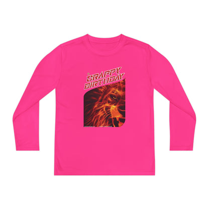 Crappy Birthday Youth Long Sleeve Competitor Tee