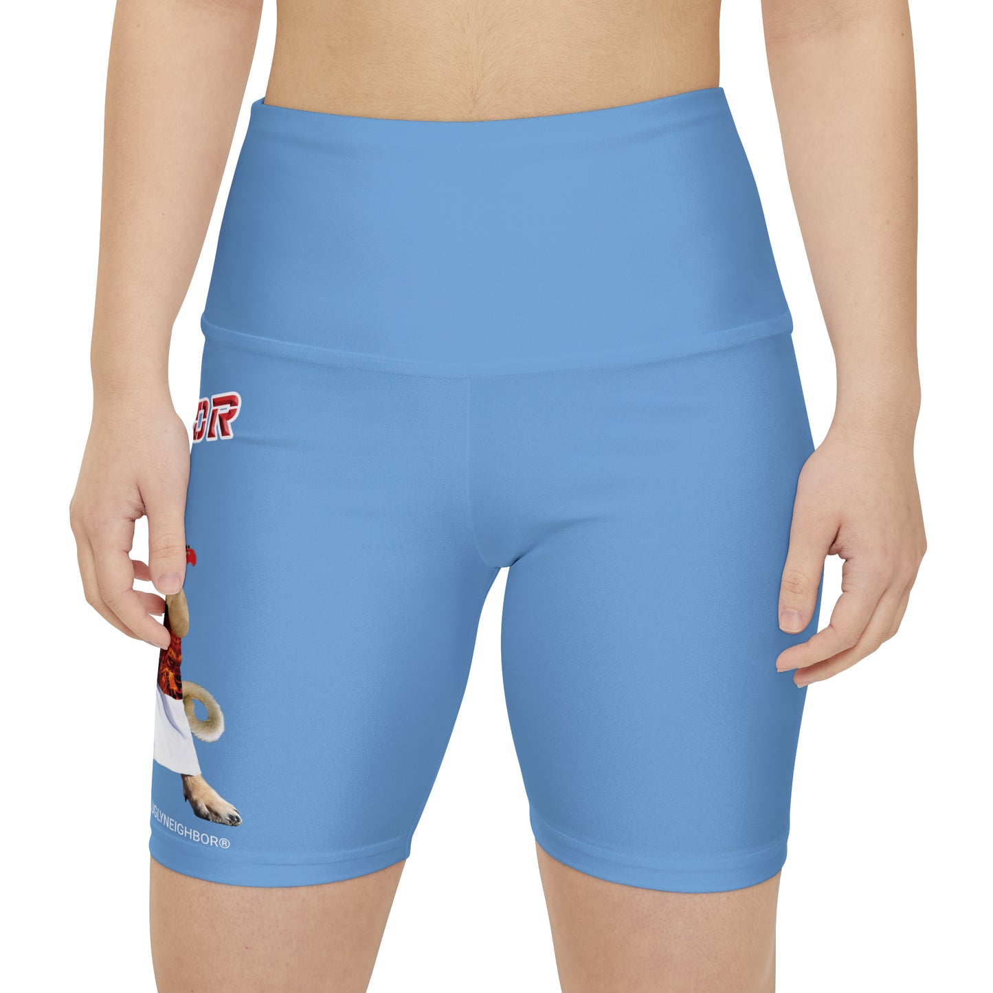 Ugly Neighbor WorkoutWit Shorts - Light Blue