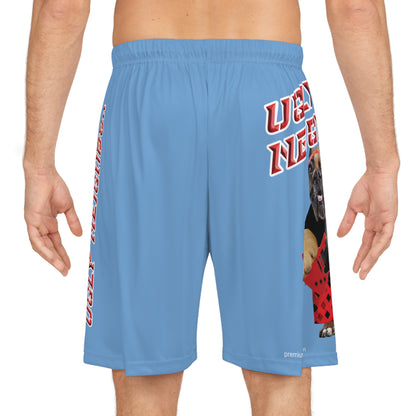 Ugly Neighbor II Basketball Shorts - Light Blue