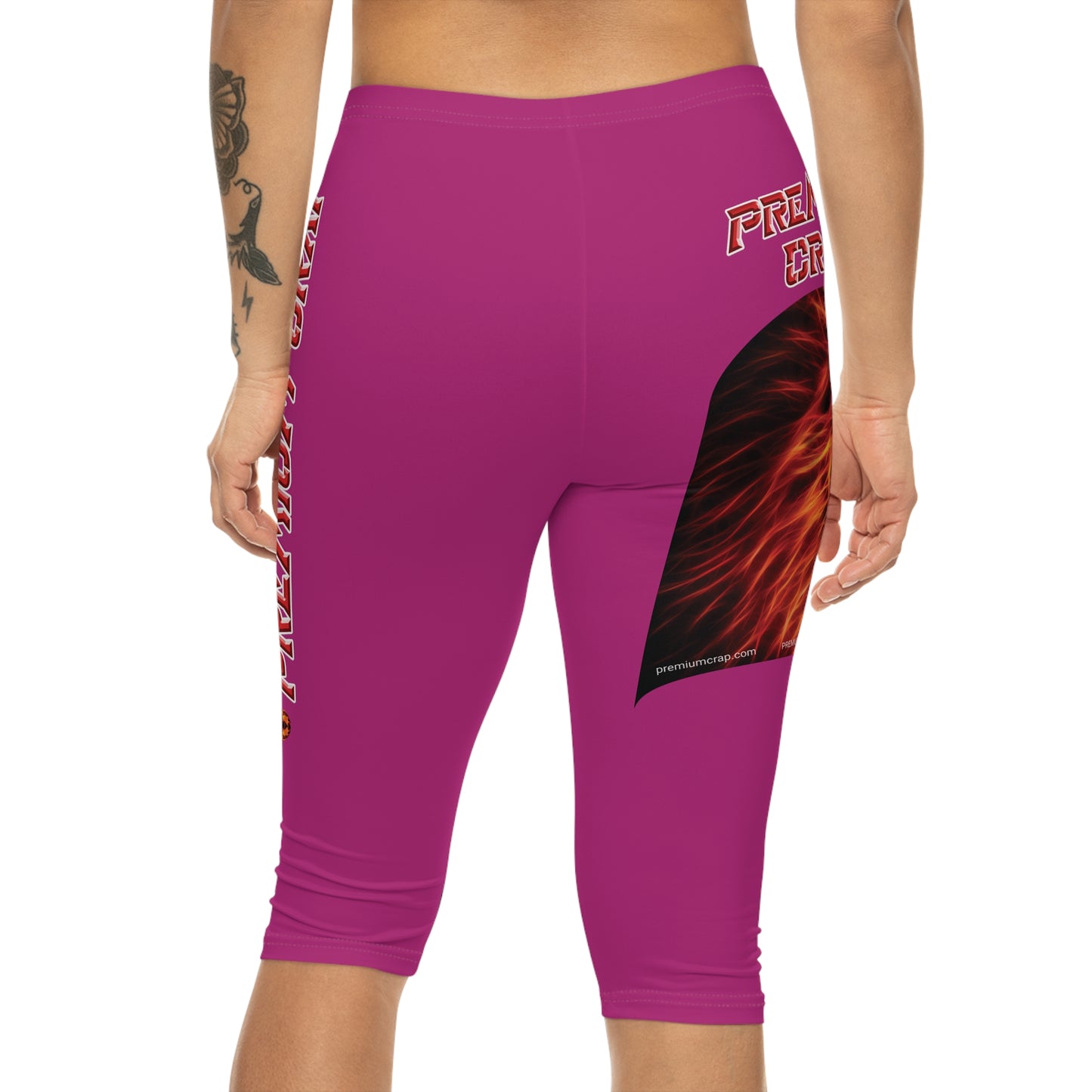 Premium Crap Capri-Cious Leggings - Pink